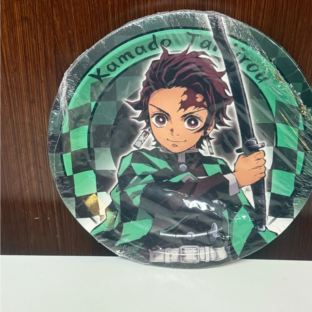Anime Character Demon Slayer Disposable Paper Plates 10pcs